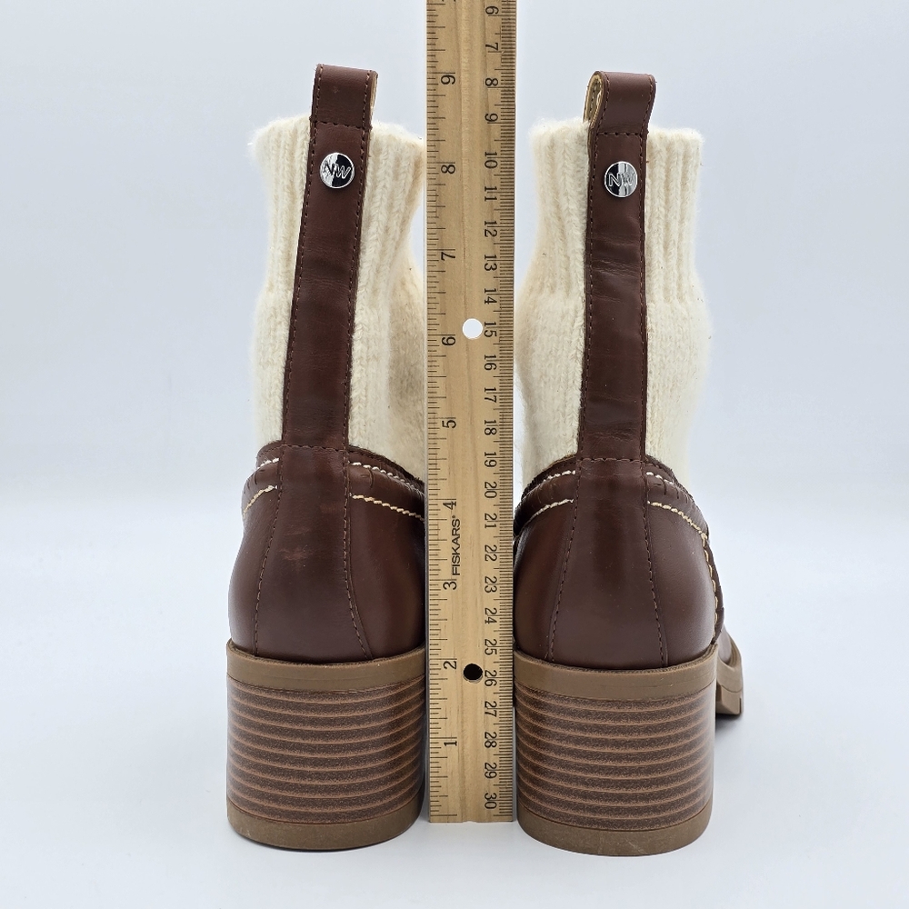 NWOT Nine West Popit Casual Booties, Dark Natural, Women's Size 5 - Picture 8 of 16